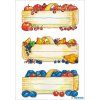 Pegatinas HERMA Deliciosas cestas de fruta 4 hojas-paquete