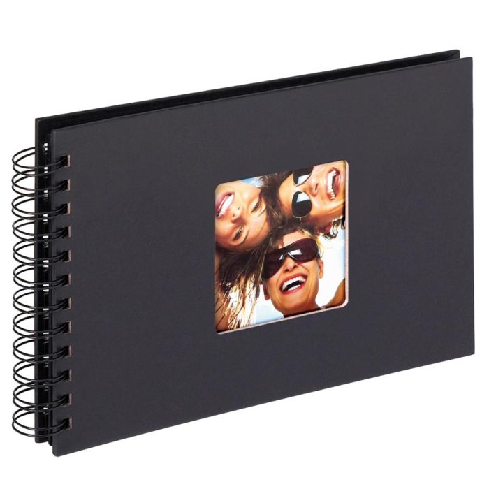 Walther Álbum espiral FUN negro 23x17 cm 40 páginas negras