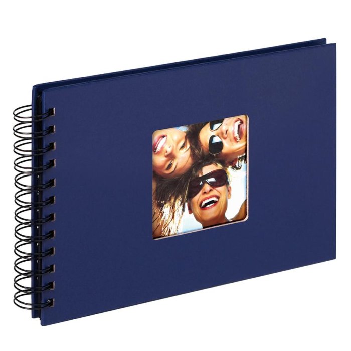 Walther Álbum espiral FUN azul 23x17 cm 40 páginas negras