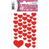 Pegatinas corazón rojo HERMA de la gama DECOR