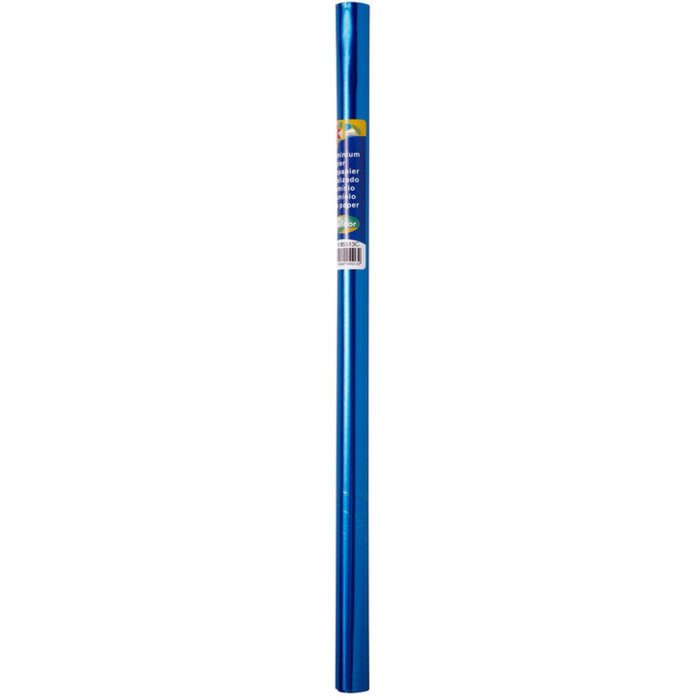 Rollo de papel de aluminio doble cara azul oscuro