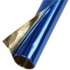 Rollo de papel de aluminio doble cara azul oscuro