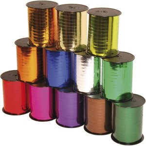 Cinta de regalo 250m x 7mm rollo rojo
