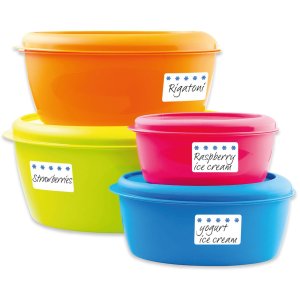 herma deep-freeze etiquetas naranja brillante con cristales de hielo 6 hojas