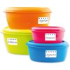 herma deep-freeze etiquetas naranja brillante con cristales de hielo 6 hojas
