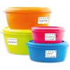 herma deep-freeze etiquetas naranja brillante con cristales de hielo 6 hojas