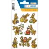 Etiquetas decorativas liebres mágicas 1 hoja