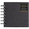 Cuaderno de dibujo cuadrado Goldline, 10x10cm, 140g - Negro