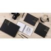 Cuaderno de dibujo cuadrado Goldline, 10x10cm, 140g - Negro
