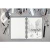 Cuaderno de dibujo cuadrado Goldline, 10x10cm, 140g - Negro