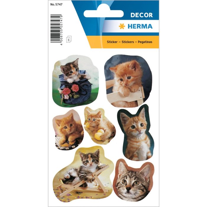 Pegatinas de gatitos juguetones de DECOR