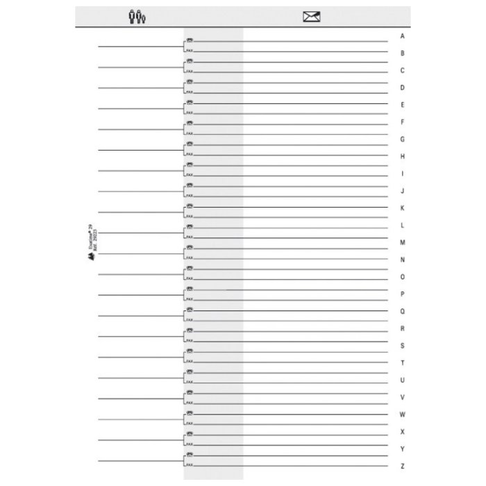 Exacompta Exatime 11 Notes - bloc de notas para agenda 8,5x12 cm