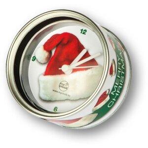 Marco reloj Navidad 8x8 cm