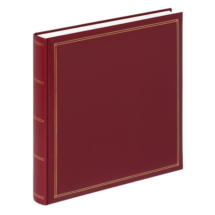 Álbum Walther MONZA 33x34 cm rojo vino 60 páginas blancas