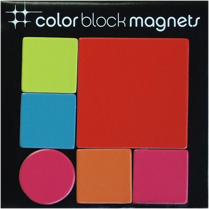 Color BLOCK Vinilo Imanes Mix 6 piezas