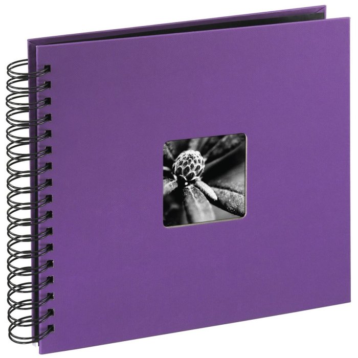 Álbum espiral Fine Art morado 28x24 cm