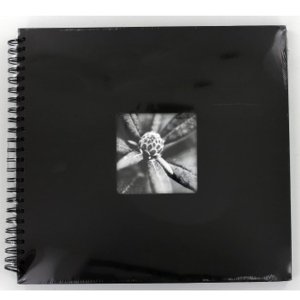 Álbum espiral Fine Art negro 36x32 cm