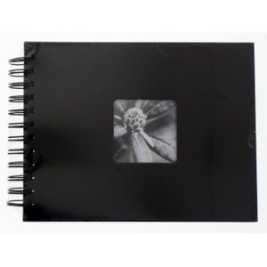 Álbum pequeño Álbum espiral Fine Art 24x17 cm negro