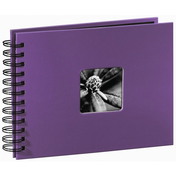 Álbum pequeño Álbum espiral Fine Art 24x17 cm morado
