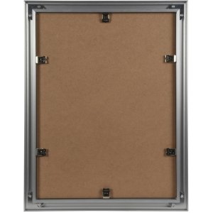 Marco de aluminio 40x50 con passepartout plata Lucerna