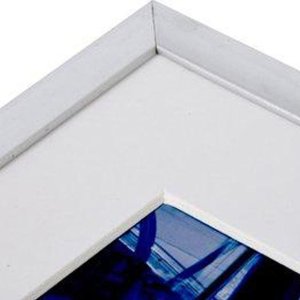 Henzo Marco de aluminio Portofino 10x15 cm plata con paspartú 7x10 cm