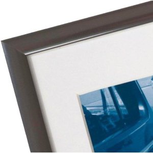 Henzo marco de aluminio Portofino 10x15 cm acero con passe-partout 7x10 cm