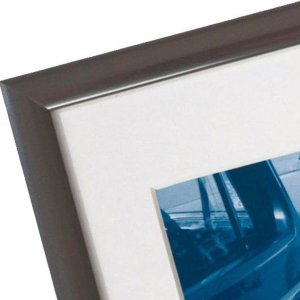 Henzo marco de aluminio Portofino 18x24 cm acero con passe-partout 10x15 cm