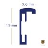 Henzo marco de aluminio Portofino 18x24 cm acero con passe-partout 10x15 cm