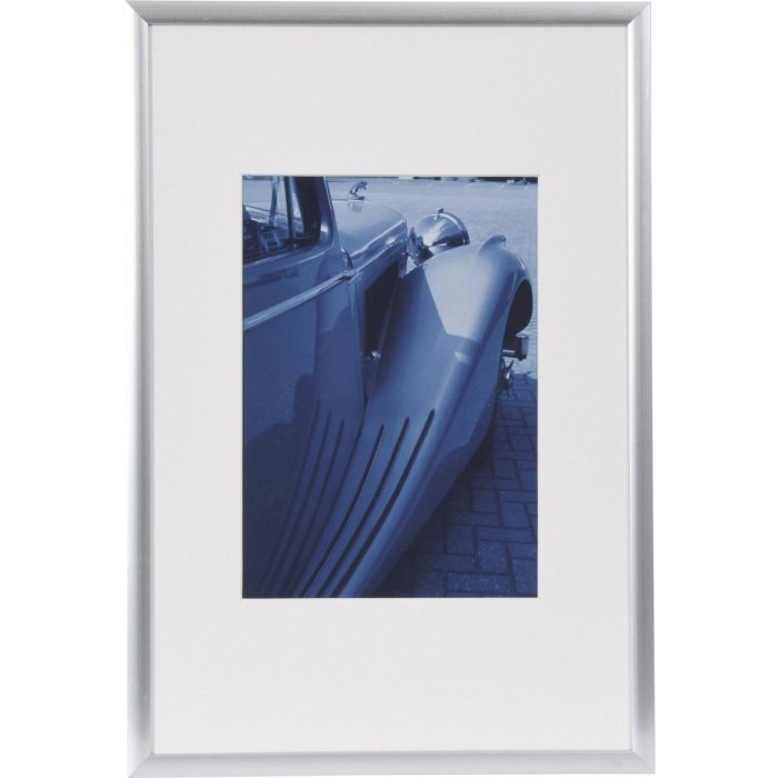 Henzo Marco de aluminio Portofino 20x30 cm plata con passepartout 13x18 cm