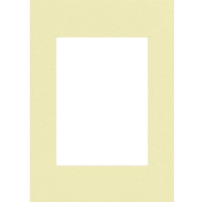 Passepartout 20x28 cm - 13x18 cm vainilla