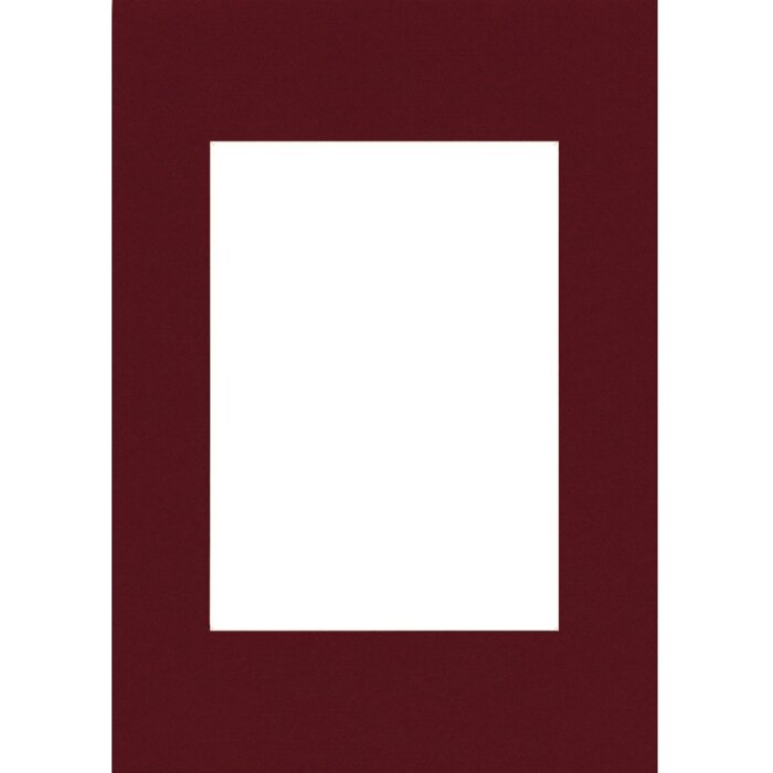 Passepartout 20x28 cm - 13x18 cm rojo ladrillo