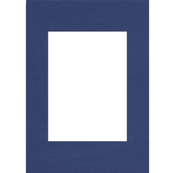 Passepartout 20x28 cm - 13x18 cm azul marino