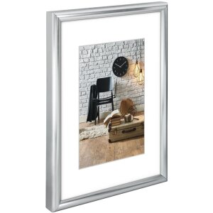 Marco de plástico Sevilla 28x35 cm plata