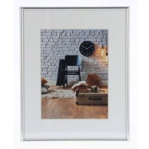 Marco de plástico Sevilla 28x35 cm plata