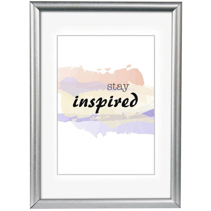 Marco de plástico Madrid 40x50 cm plata