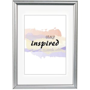 Marco de plástico Madrid 40x50 cm plata