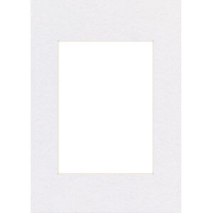 Passepartout 13x18 cm - 9x13 cm blanco ártico