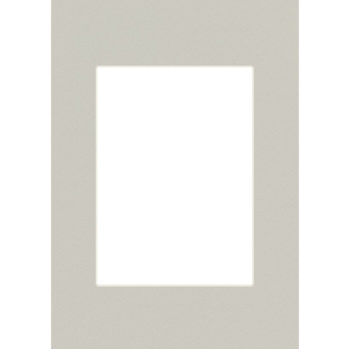 Passepartout 18x24 cm - 10x15 cm gris plata