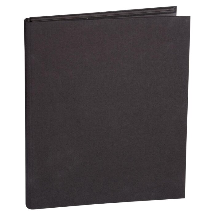 HNFD Álbum de fotos BELDA Lino negro 22x29,7 cm 30 páginas negras