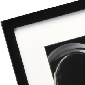 Marcos de madera de piano 30x30 cm Negro Efecto 3D