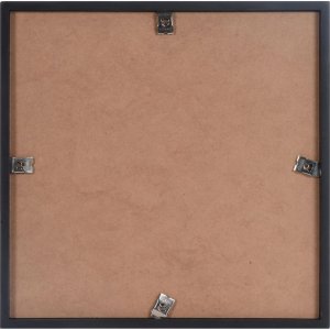 Marcos de madera de piano 30x30 cm Negro Efecto 3D