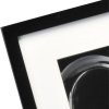 Marcos de madera de piano 30x30 cm Negro Efecto 3D