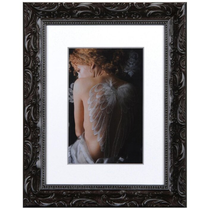 Marco barroco chic 15x20 cm gris oscuro
