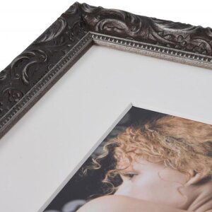 Marco barroco chic 18x24 cm gris oscuro