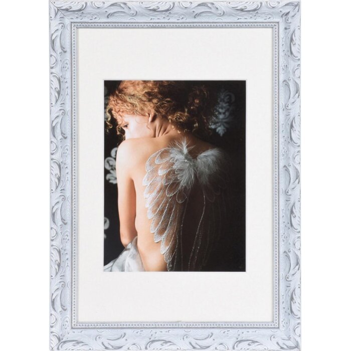 Marco barroco chic 20x30 cm blanco