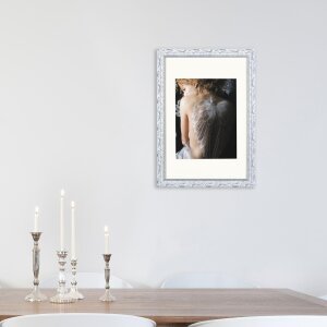 Marco barroco chic 20x30 cm blanco