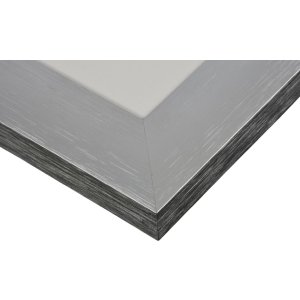 Henzo Marco de aluminio Lucerna 50x70 cm plata con passepartout 40x60 cm