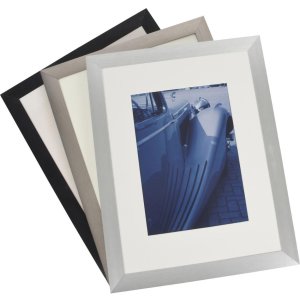 Henzo Marco de aluminio Lucerna 50x70 cm plata con passepartout 40x60 cm