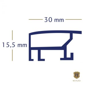 Lucerna marco de aluminio 50x70 cm acero