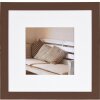 Henzo Marco de madera Driftwood 30x30 cm marrón oscuro con passepartout 18x18 cm